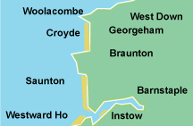 North Devon Map